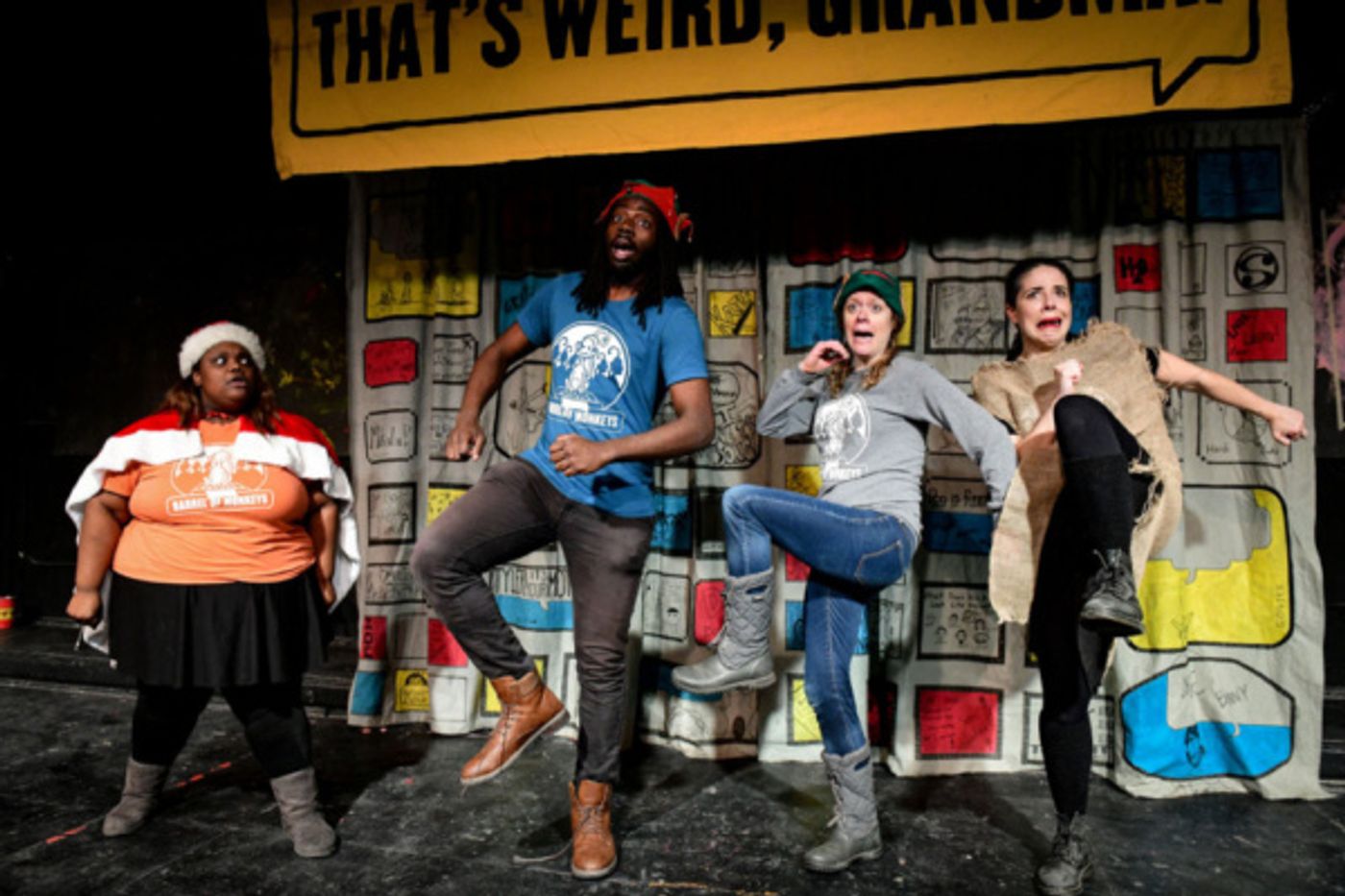 Photo Flash: Barrel Of Monkeys' THAT'S WEIRD, GRANDMA Rings In The Holidays Through December 22  Image