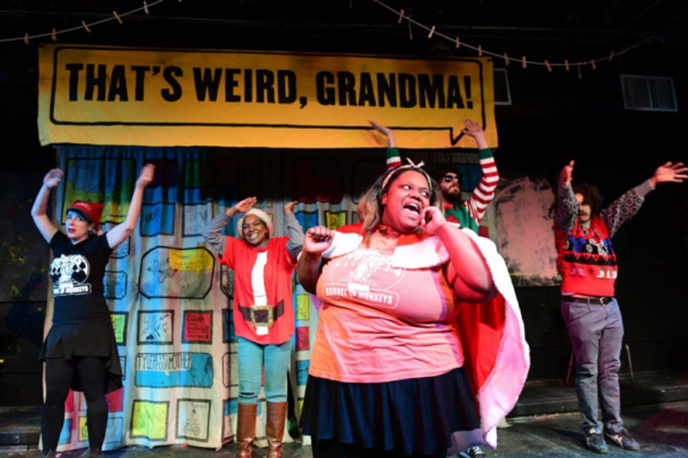 Photo Flash: Barrel Of Monkeys' THAT'S WEIRD, GRANDMA Rings In The Holidays Through December 22  Image