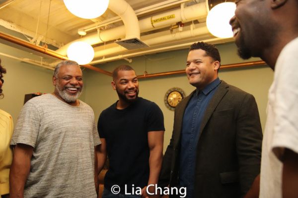 Harvy Blanks, Blake Morris, Brandon J. Dirden and Charlie Hudson III in the pre-show  Photo