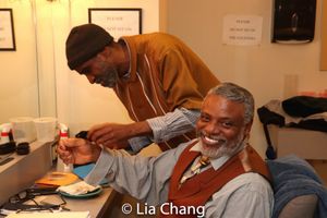 Brian D. Coats and Harvy Blanks in the dressing room @ BroadwayWorld Brian D. Coats and Harvy Blanks in the dressing room Photo