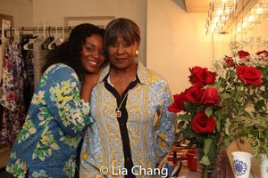 Brittany Bellizeare and Elain Graham in the dressing room @ BroadwayWorld Brittany Bellizeare and Elain Graham in the dressing room Photo