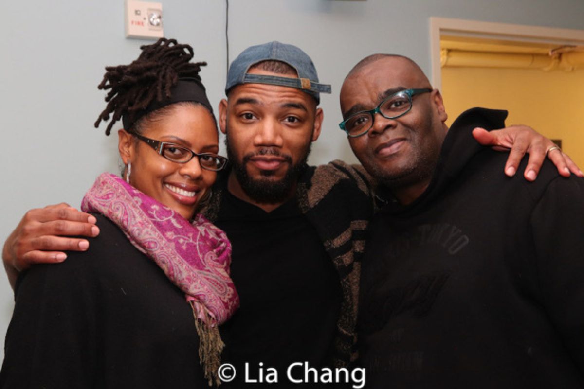 Nicole Salter, Blake Morris and John Scutchins at 