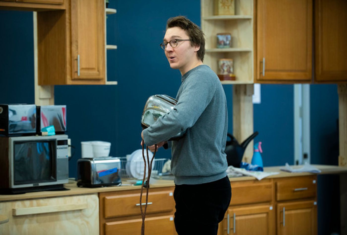 Photo Flash: In Rehearsal with Ethan Hawke and Paul Dano in TRUE WEST  Image