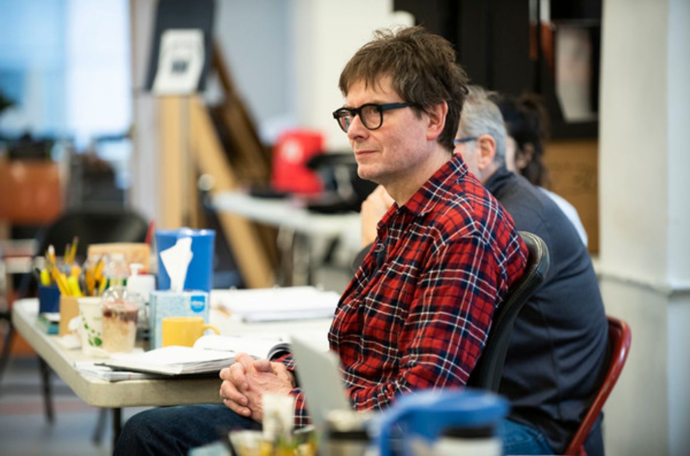 Photo Flash: In Rehearsal with Ethan Hawke and Paul Dano in TRUE WEST  Image
