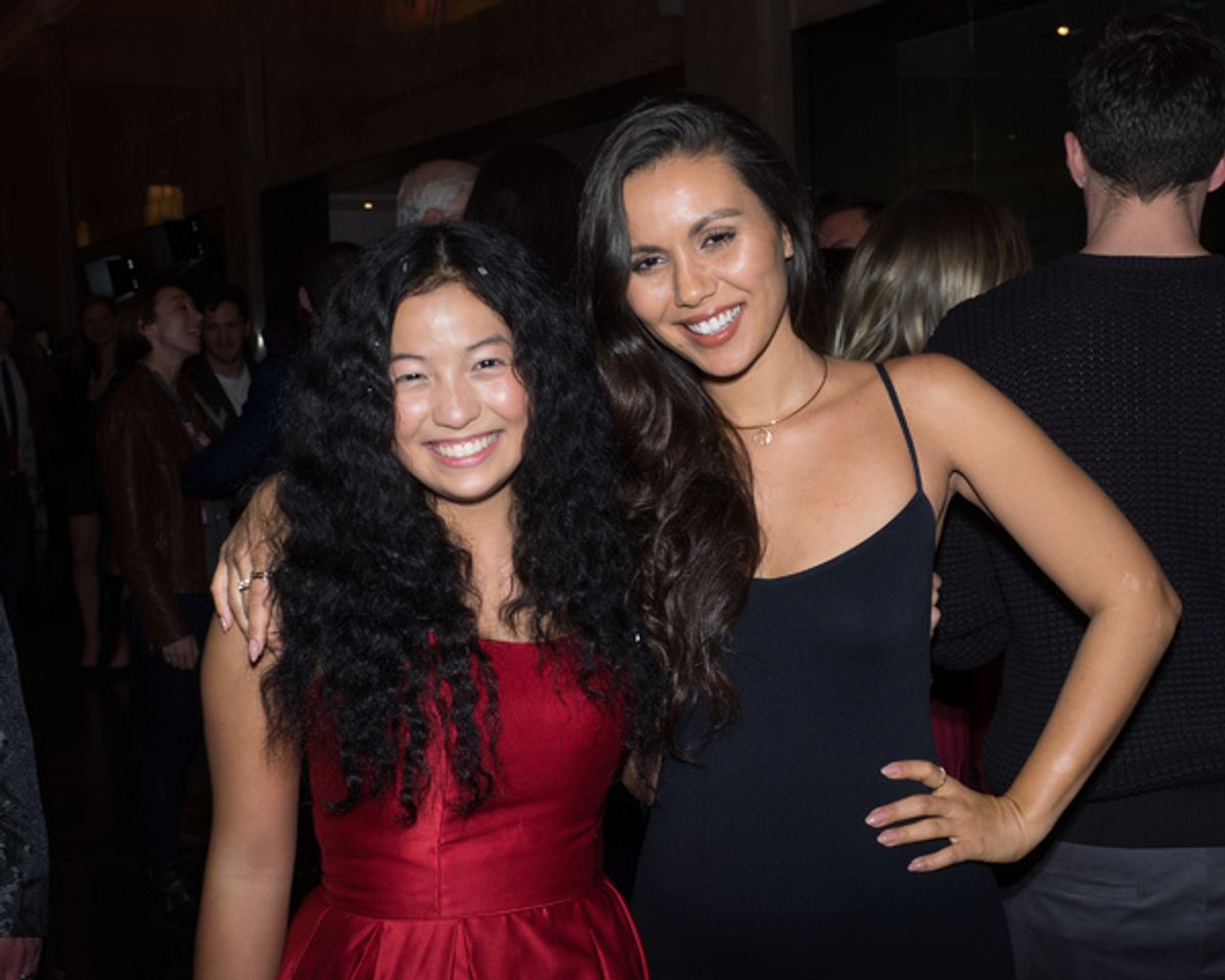 The two Joannas Glory Curda and Olivia Olson at 