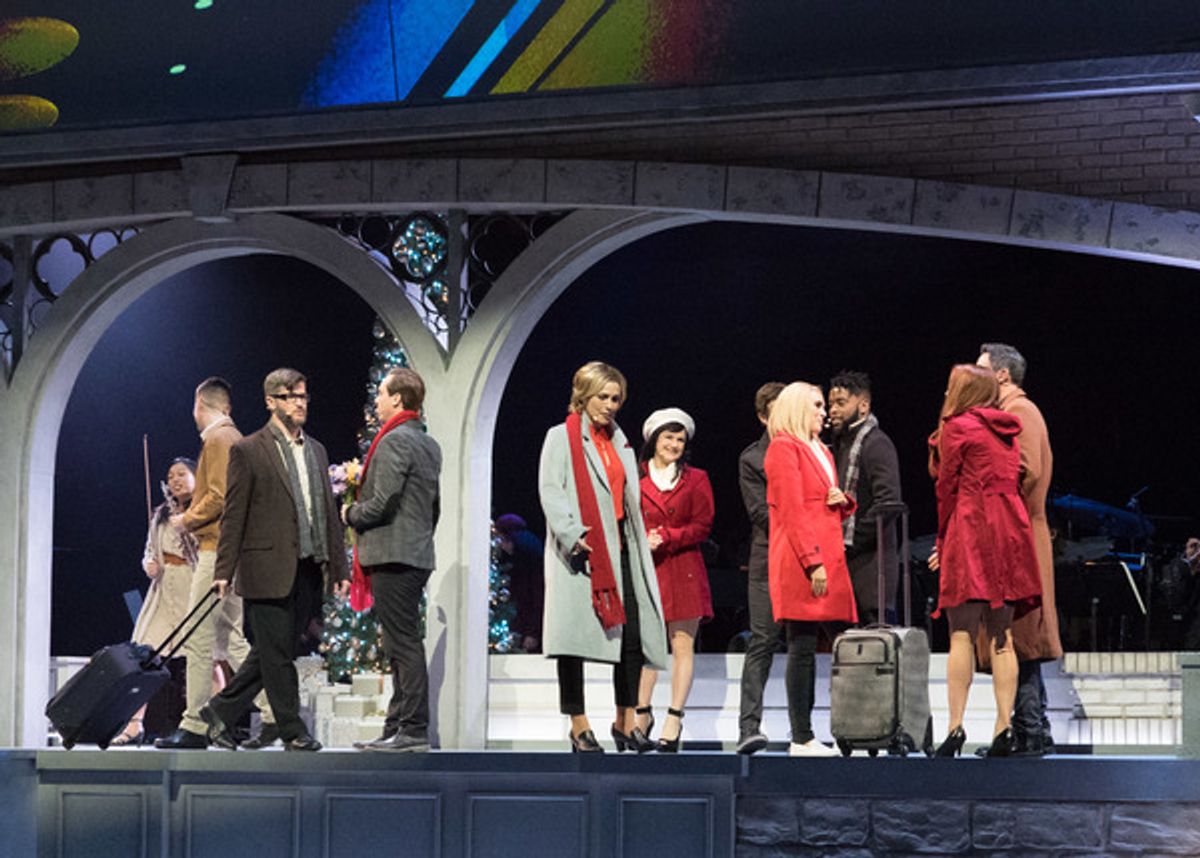 Megan Shung, Tom Zmuda, Doug Kreeger, Carson Higgins, Tomasina Abate, Carrie Manolakos, Rumer Willis, B. Slade, Olivia Kuper Harris, and Steve Kazee at 