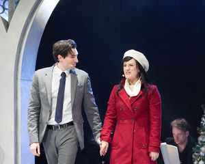 Sean Yves Lessard and Carrie Manolakos @ BroadwayWorld Sean Yves Lessard and Carrie Manolakos Photo