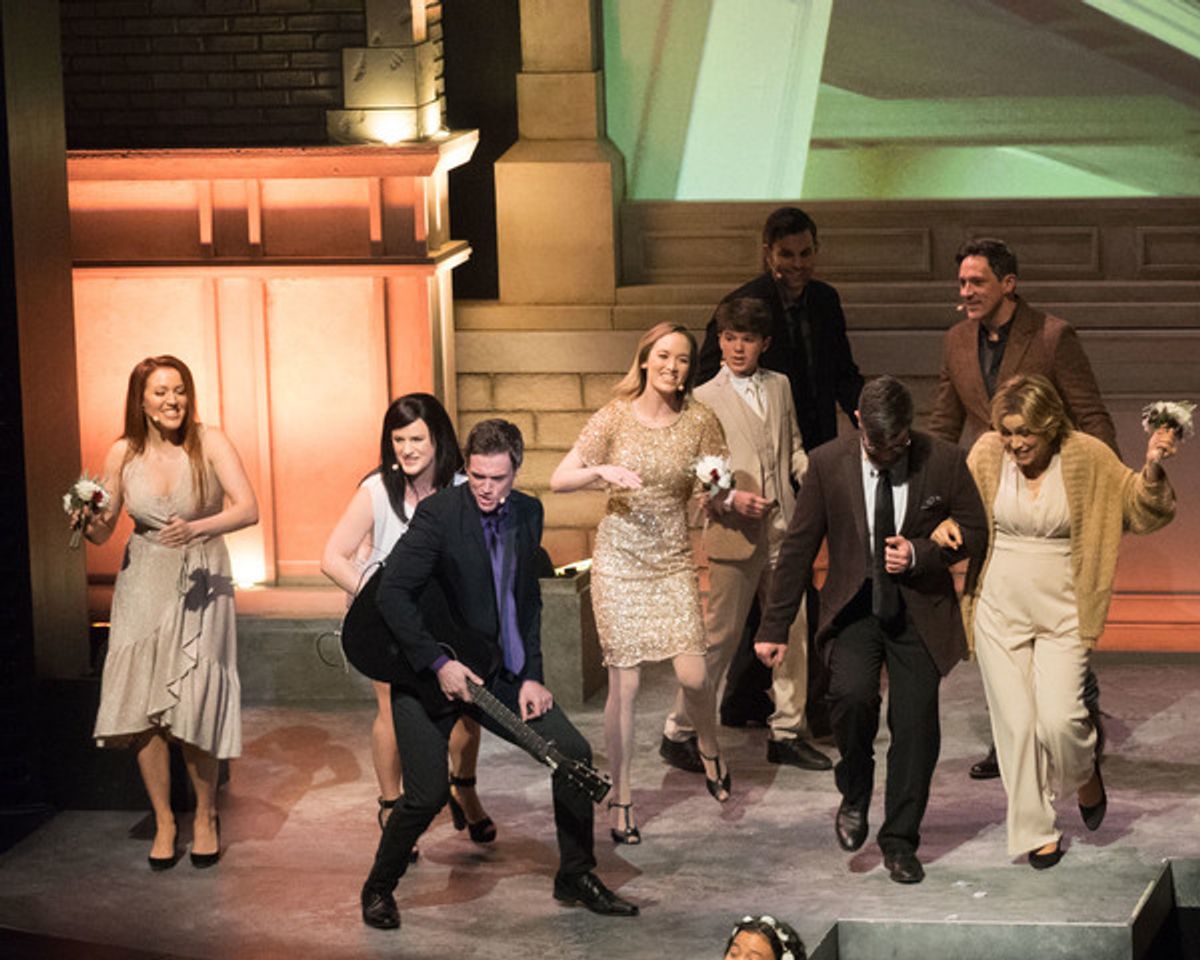 Olivia Kuper Harris, Carrie Manolakos, Justin Matthew Sargent, Kelley Jakle, Cairo McGee, Zak Resnick, Doug Kreeger, Tomasina Abate, and Steve Kazee at 