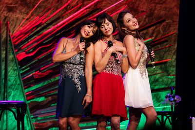Courtney Reed, Laura Osnes, and Susan Egan Photo