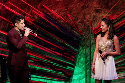 Corey Cott and Laura Osnes Photo
