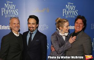John Deluca, Lin-Manuel Miranda, Emily Blunt and Rob Marshall  Photo