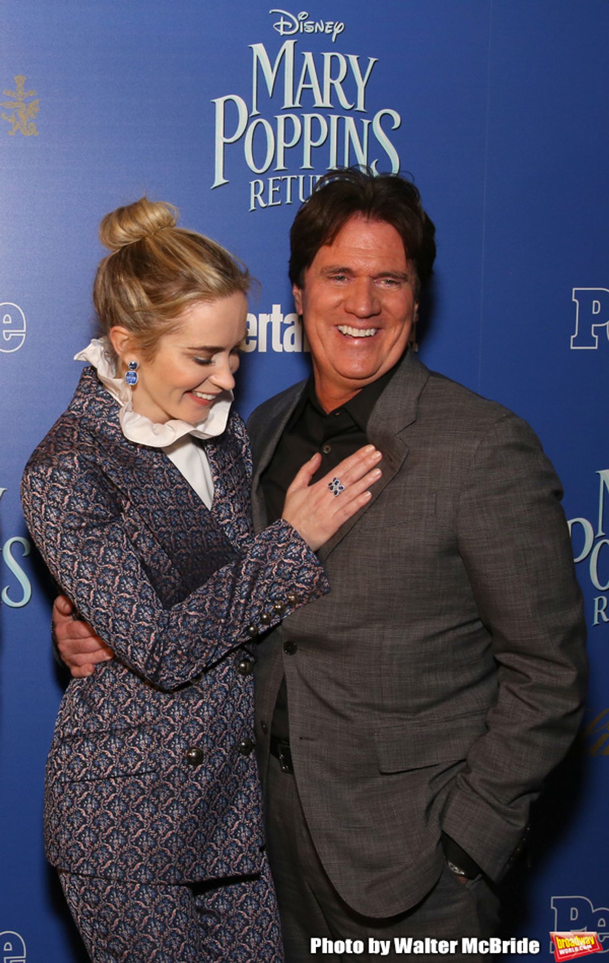 Emily Blunt and Rob Marshall  at 