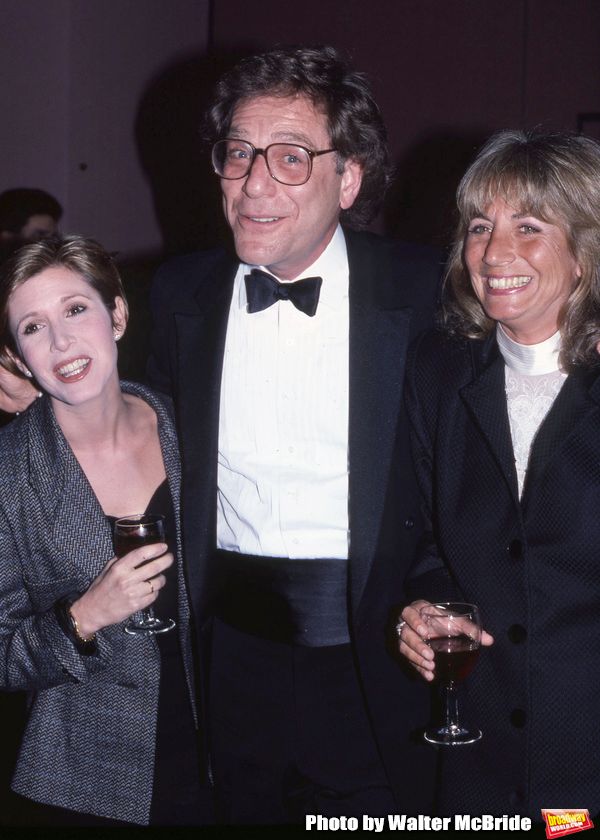 Carrie Fisher, George Segal and Penny Marshall photographed on November 1, 1987 in Ne Photo