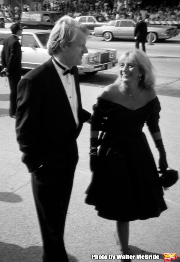 Ed Begley Jr. and Penny Marshall attends the Emmy Awards on September 15, 1988 in New Photo