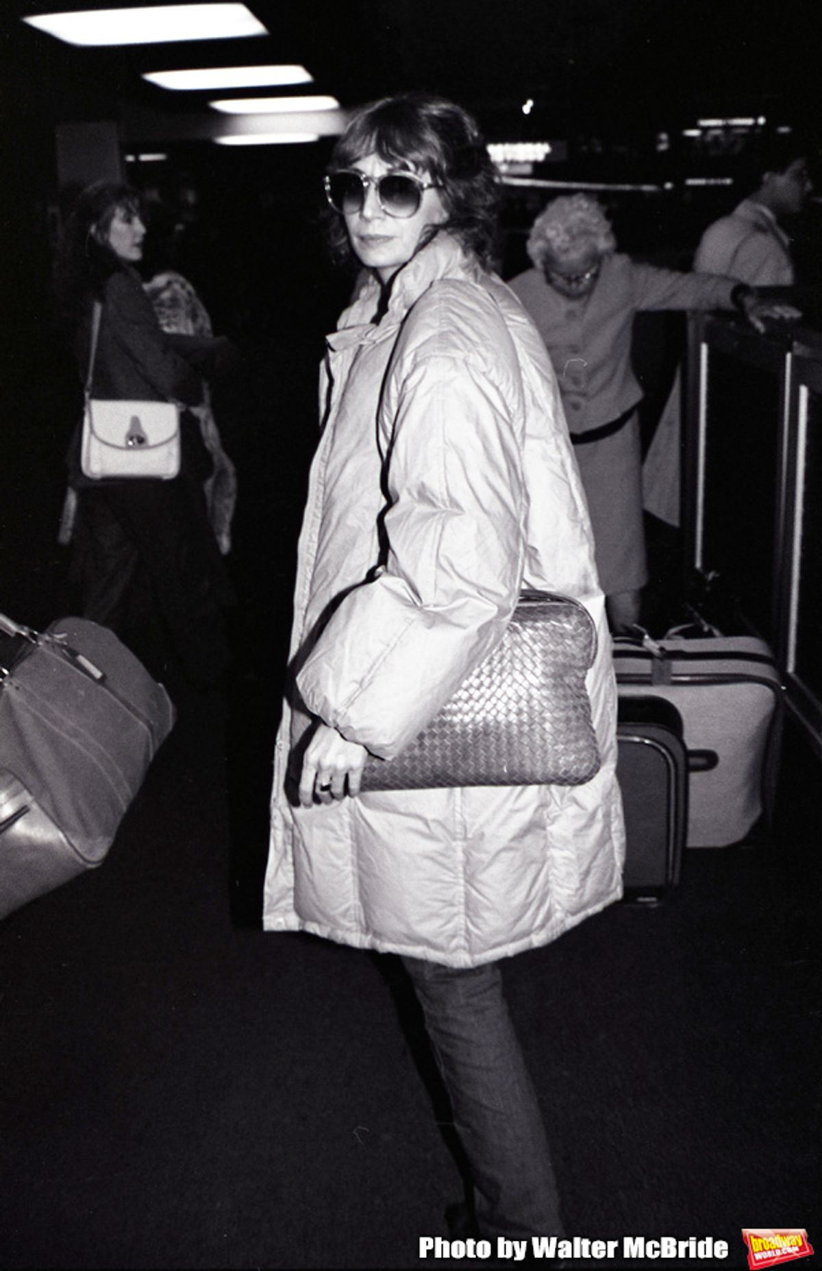 Penny Marshall at Kennedy Airport on February 30, 1982 in New York City. at 