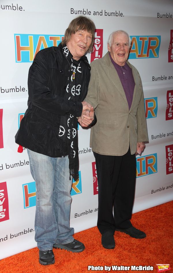 James Rado & Galt MacDermot arriving for the Opening Night Performance of HAIR: THE A Photo