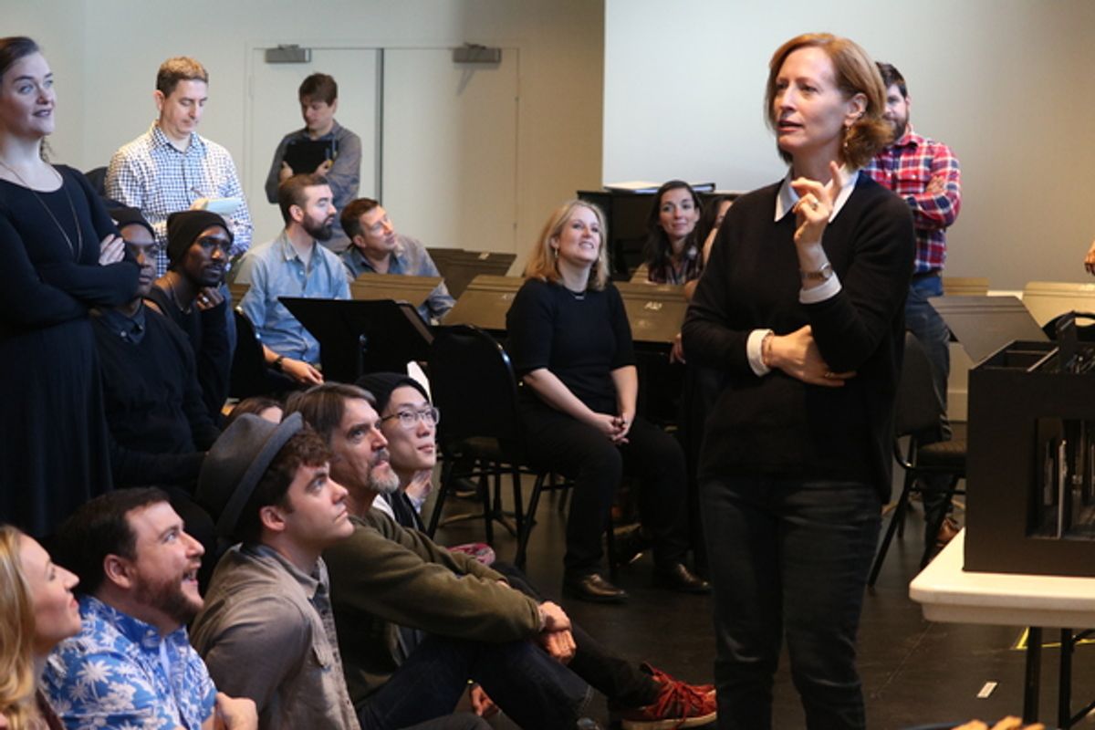 Susan V. Booth and the cast  at 