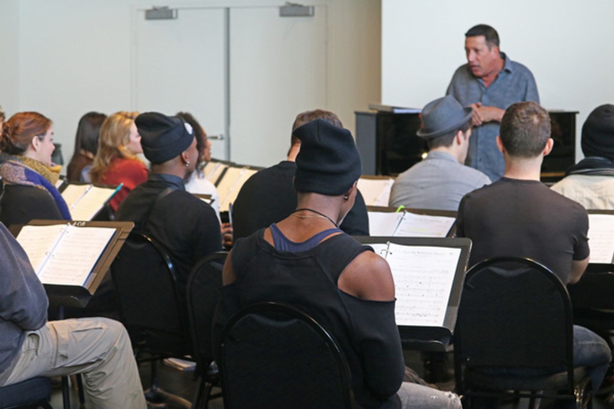 Phil Reno and the cast at 