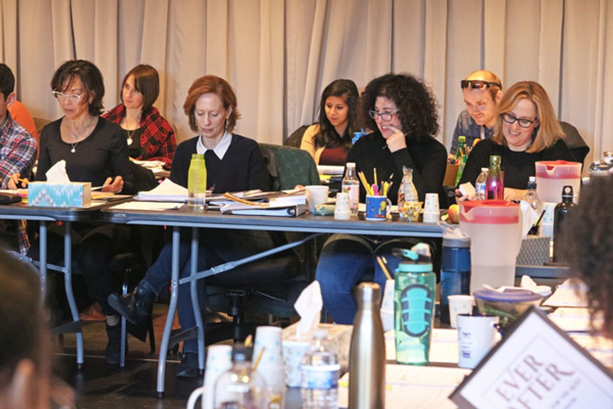 Choreographer JoAnn Hunter, Director Susan V. Booth, Book writer and lyricist Marcy Heisler and Composer Zina Goldrich at 