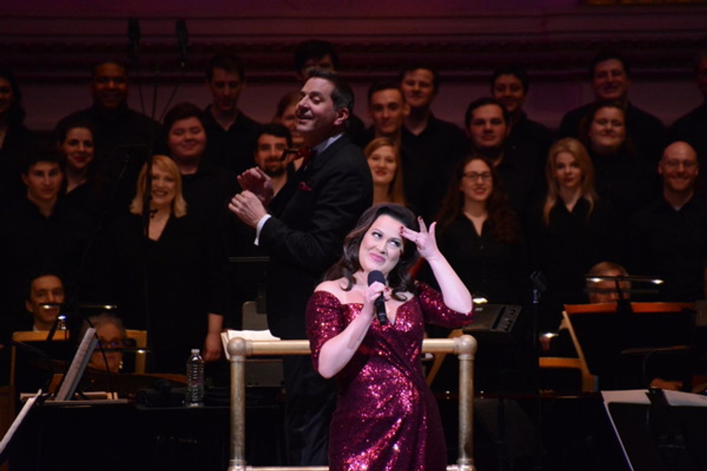 Photo Coverage: The New York Pops and Ashley Brown Perform Holiday Music in UNDER THE MISTLETOE Concert  Image