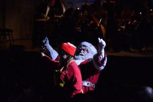 Santa Claus and his Elf Pecan Pie Photo