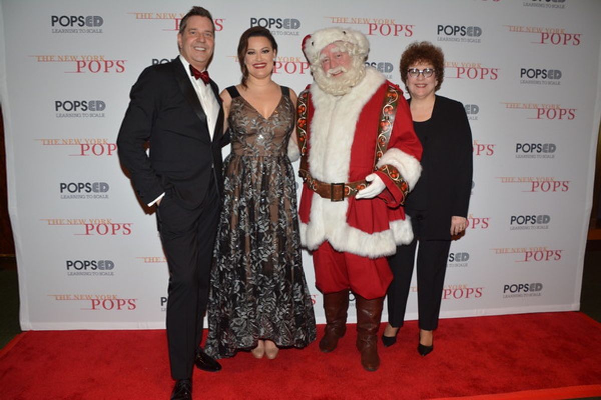 Steven Reineke, Ashley Brown, Santa Claus and Judith Clurman at 