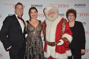 Steven Reineke, Ashley Brown, Santa Claus and Judith Clurman Photo