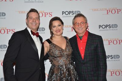 Steven Reineke, Ashley Brown and Thomas Schumacher Photo