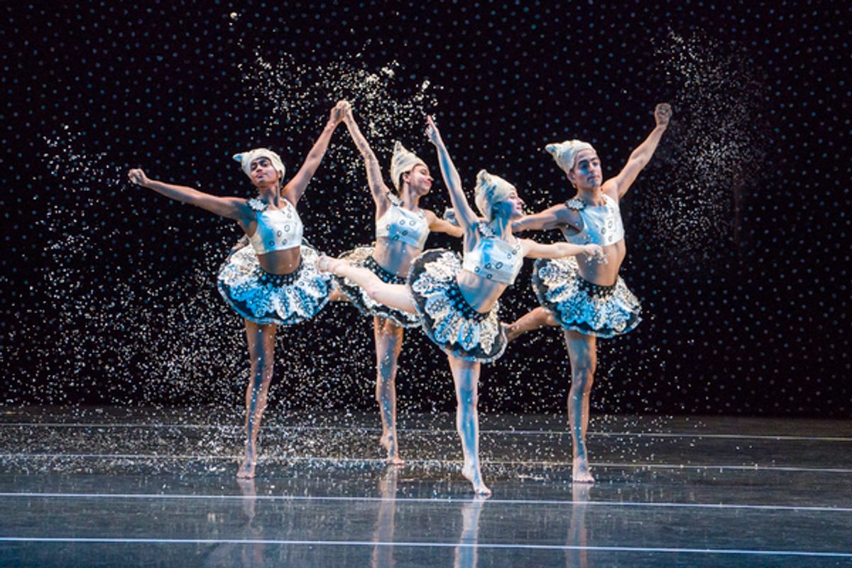 Photo: BAM and Mark Morris Dance Group presentThe Hard NutBased on the book by E.T.A. Hoffmann, The Nutcracker and the Mouse KingMark Morris Dance GroupFeaturing the MMDG Music Ensemble and The Hard Nut SingersMusic by Pyotr Ilyich Tchaikovsky, The Nutcra at 