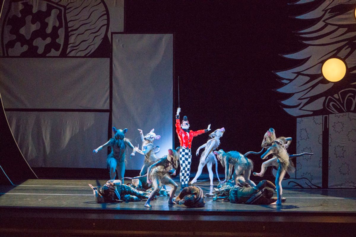 Photo: BAM and Mark Morris Dance Group presentThe Hard NutBased on the book by E.T.A. Hoffmann, The Nutcracker and the Mouse KingMark Morris Dance GroupFeaturing the MMDG Music Ensemble and The Hard Nut SingersMusic by Pyotr Ilyich Tchaikovsky, The Nutcra at 