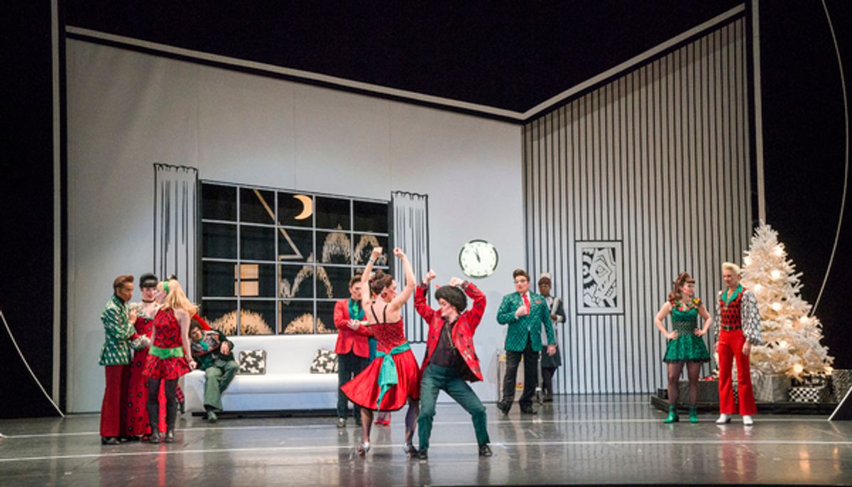 Photo: BAM and Mark Morris Dance Group presentThe Hard NutBased on the book by E.T.A. Hoffmann, The Nutcracker and the Mouse KingMark Morris Dance GroupFeaturing the MMDG Music Ensemble and The Hard Nut SingersMusic by Pyotr Ilyich Tchaikovsky, The Nutcra at 