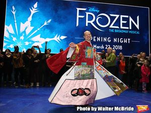 Jeremy Davis during the Actors' Equity Opening Night Legacy Robe Ceremony honoring Jeremy Davis for 'Frozen' at the St. James Theatre on March 22, 2018 in New York City. @ BroadwayWorld Jeremy Davis during the Actors' Equity Opening Night Legacy Robe Ceremony honoring J Photo