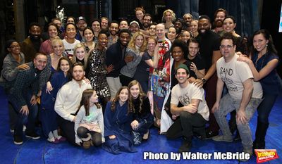 Jeremy Davis with the cast during the Actors' Equity Opening Night Legacy Robe Ceremo Photo