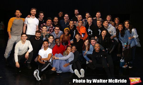 The cast during the Broadway Opening Night Actors' Equity Legacy Robe honoring Marty  Photo