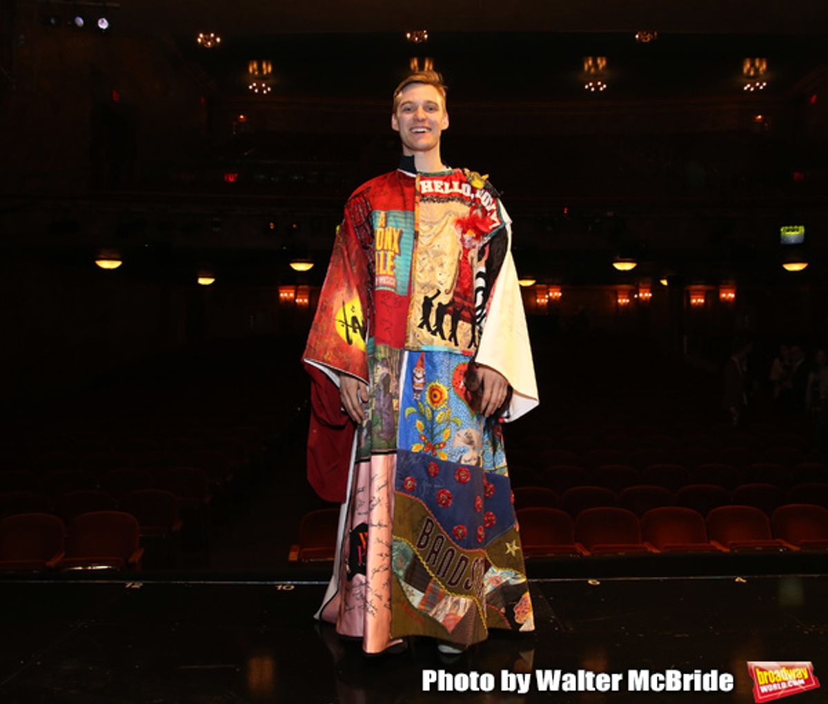 Brendon Stimson during the Actors' Equity Opening Night Legacy Robe Ceremony honoring Brendon Stimson for 'Mean Girls' at the August Wilson Theatre Theatre on April 8, 2018 in New York City. at 