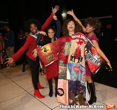 Afra Hines with LaChanze, Storm Lever and Ariana DeBose during the Opening Night Acto Photo