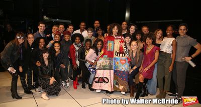 Afra Hines with the cast during the Opening Night Actors' Equity Legacy Robe Ceremony Photo