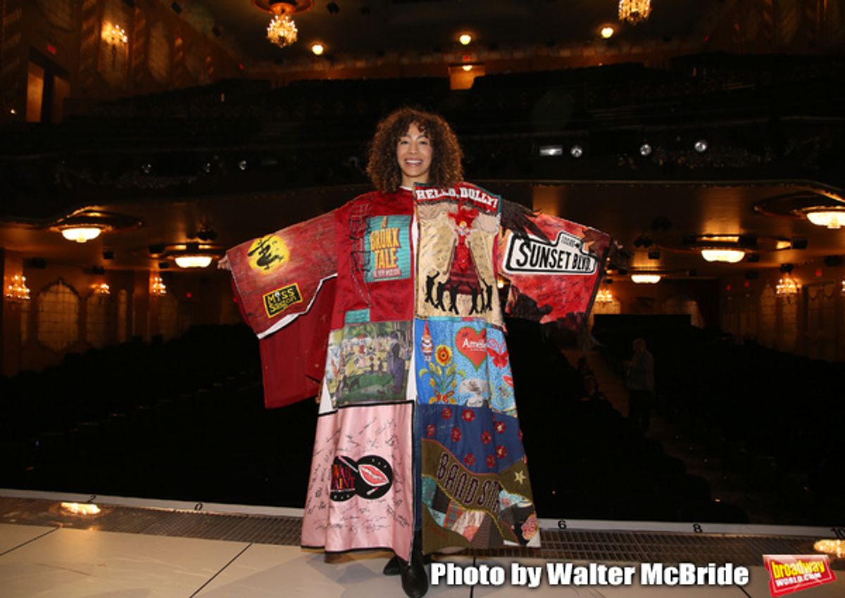 Afra Hines during the Opening Night Actors' Equity Legacy Robe Ceremony honoring  Afra Hines for 'Summer:The Donna Summer Musical at Lunt-Fontanne Theatre on April 23, 2018 in New York City. at 