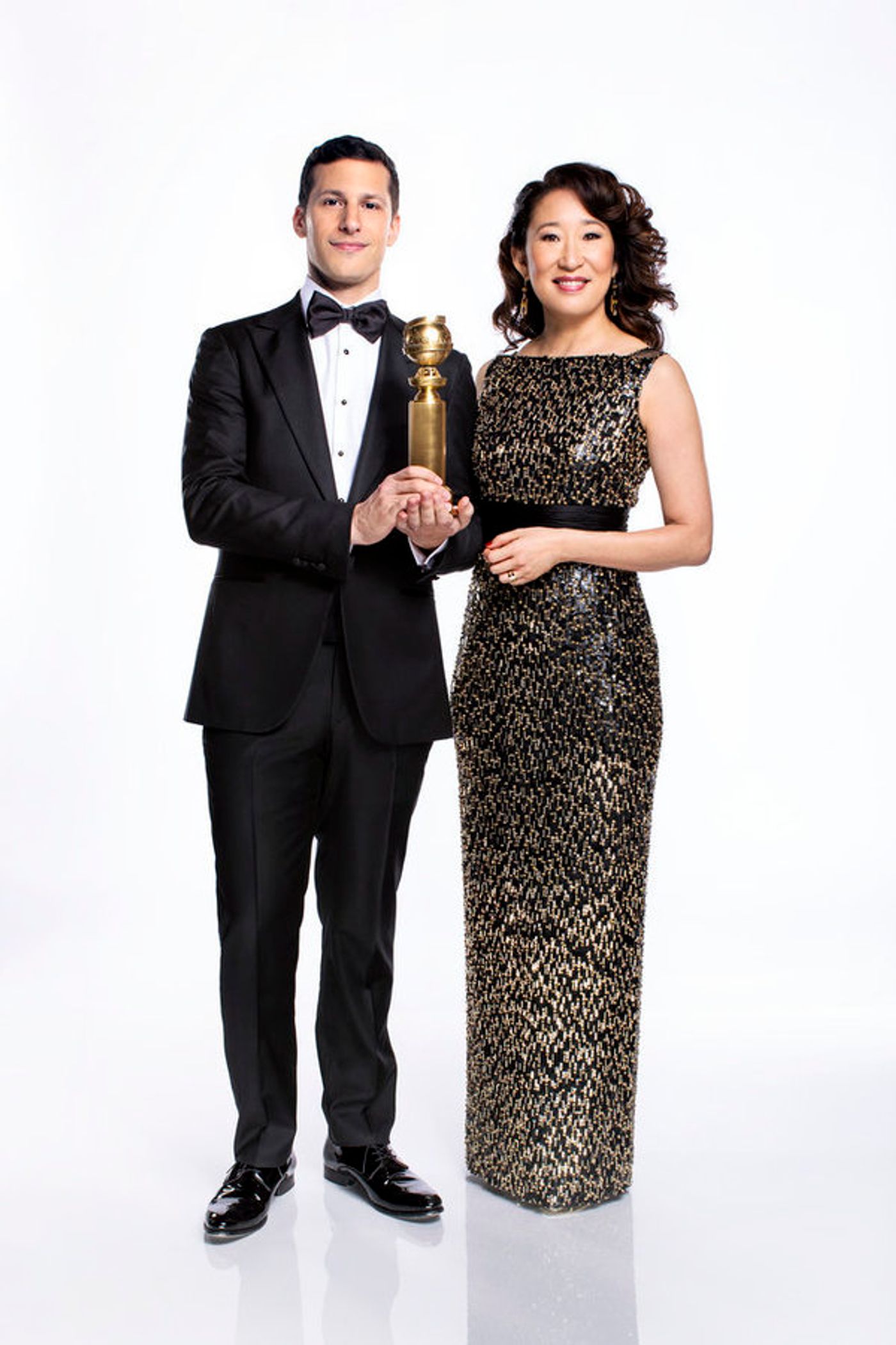 Photo Flash: See a First Look of GOLDEN GLOBES Hosts Sandra Oh and Andy Samberg Photo Flash: See a First Look of GOLDEN GLOBES Hosts Sandra Oh and Andy Samberg Image
