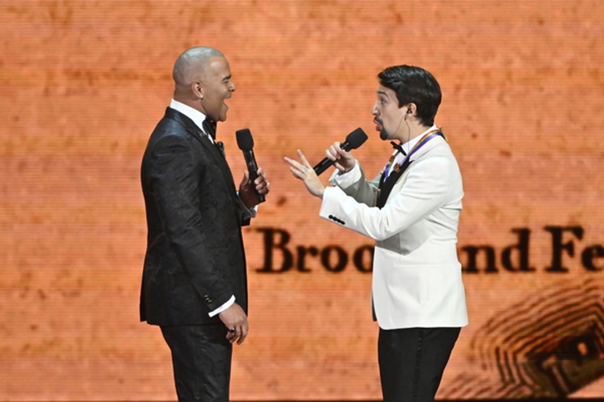 Christopher Jackson and Lin-Manuel Miranda at 