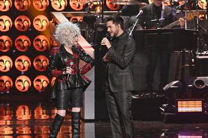 Cyndi Lauper and Adam Lambert Photo