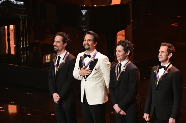  Alex Lacamoire, Lin-Manuel Miranda, Thomas Kail, and Andy Blankenbuehler Photo