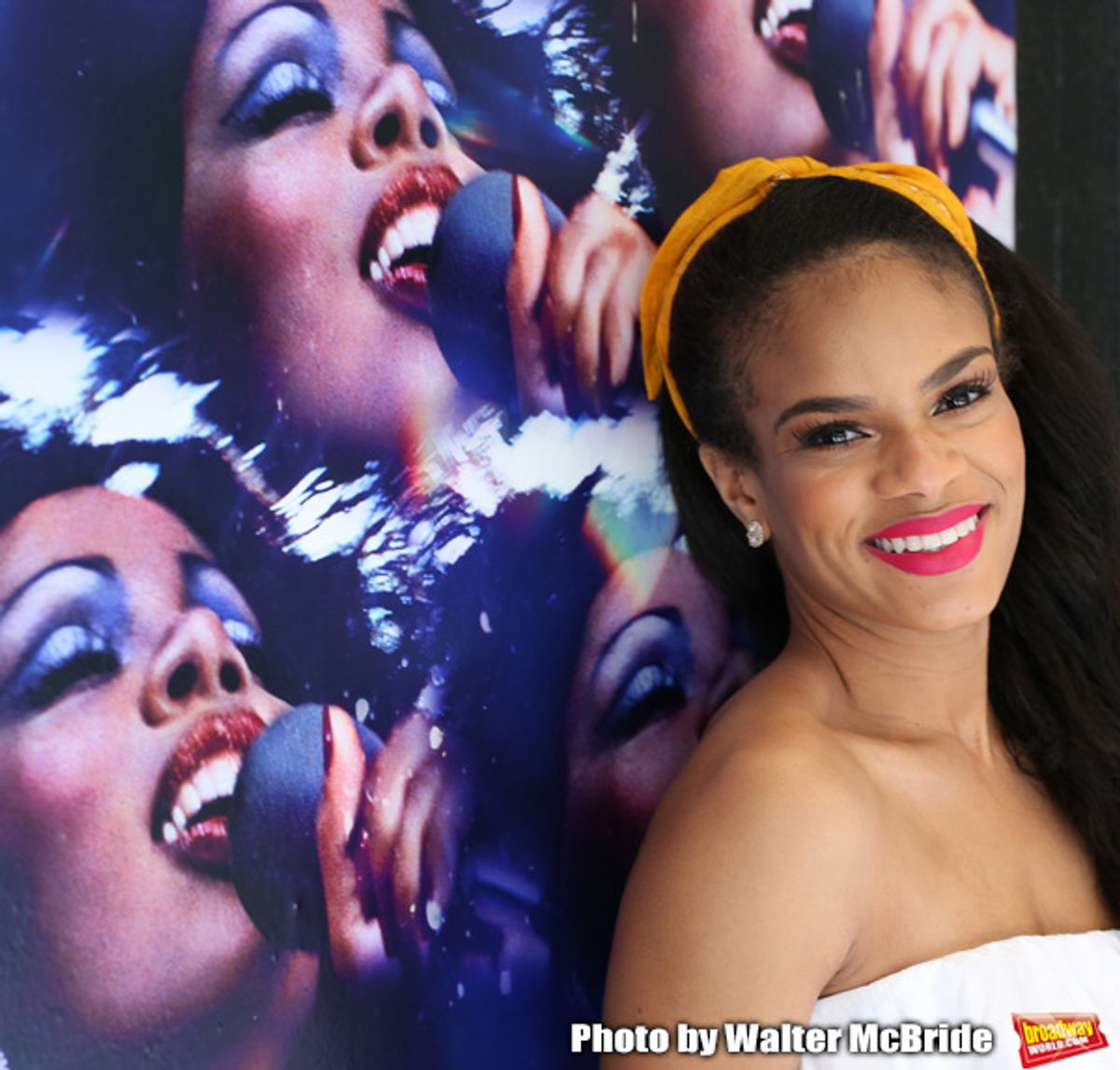 Storm Lever during her  Broadway Debut Photo Shoot at the Lunt-Fontanne Theatre on June 26, 2018 in New York City. at 