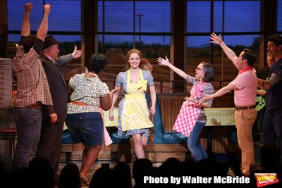 Katharine McPhee during her Broadway Debut Curtain Call in 'Waitress' at the Brooke A Photo