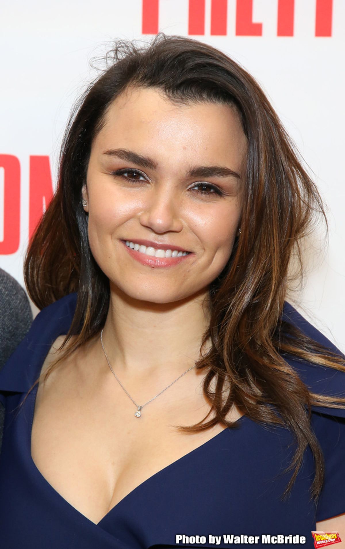 Samantha Barks attends the photo call for the New Broadway Bound Musical 'Pretty Woman' on January 22, 2018 at the New 42nd Street Studios in New York City. at 