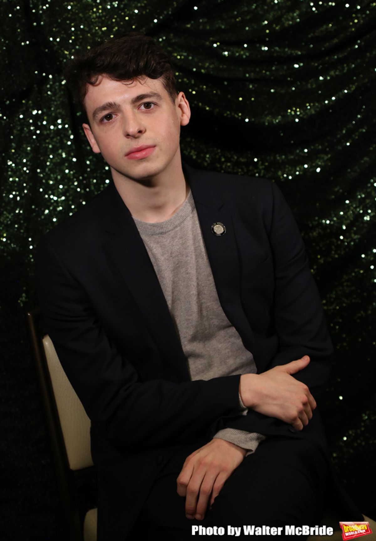 Anthony Boyle attends the 2018 Tony Awards Meet The Nominees Press Junket on May 2, 2018 at the Intercontinental Hotel in New York City. at 