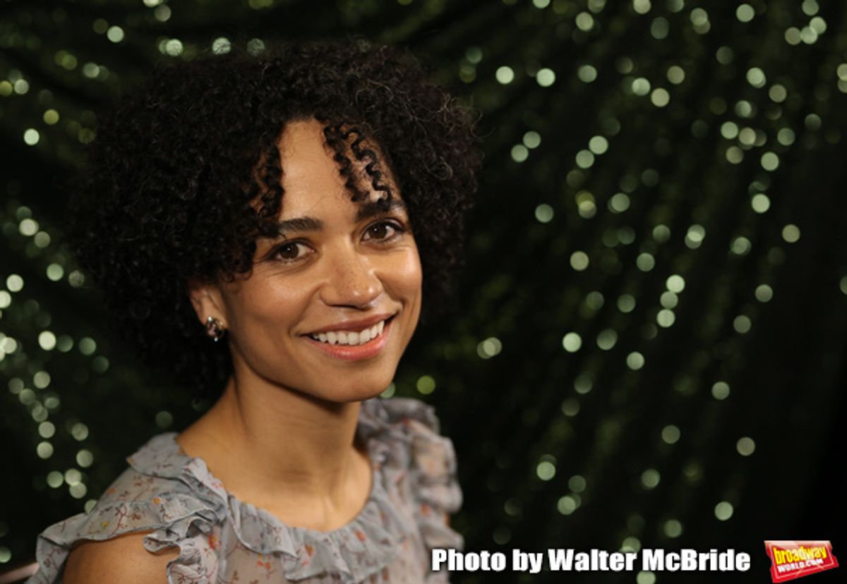 Lauren Ridloff attends the 2018 Tony Awards Meet The Nominees Press Junket on May 2, 2018 at the Intercontinental Hotel in New York City. at 