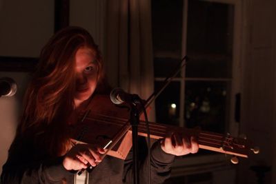 Jody Christopherson in St Kilda, at Torn Page in the so-fi festival. Photo by Kacey A Photo