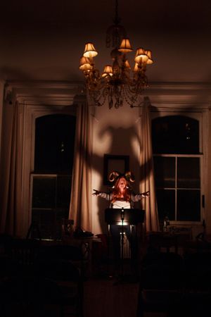 Jody Christopherson in St Kilda, at Torn Page in the so-fi festival. Photo by Kacey A Photo