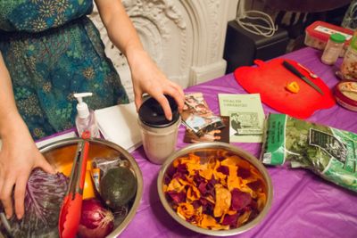 Lisa Huberman in The Prodigal Vegan, at Torn Page in the so-fi festival. Photo by Jod Photo